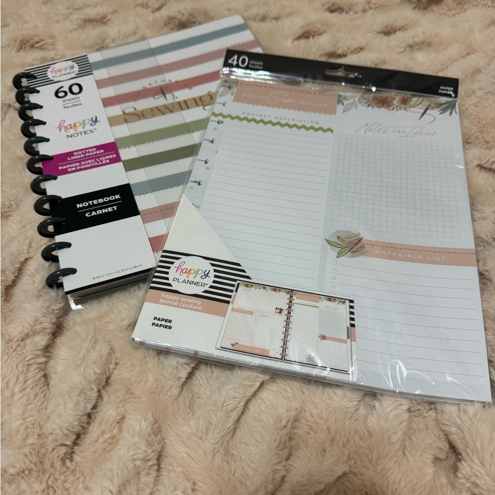 Happy Planner Sewing Project Notebook and Refillable Pages